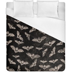 Vintage Halloween Bat Pattern Duvet Cover (california King Size) by Valentinaart