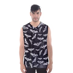 Vintage Halloween Bat Pattern Men s Basketball Tank Top by Valentinaart