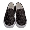 Vintage Halloween Bat pattern Women s Canvas Slip Ons View1