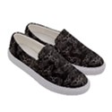 Vintage Halloween Bat pattern Women s Canvas Slip Ons View3