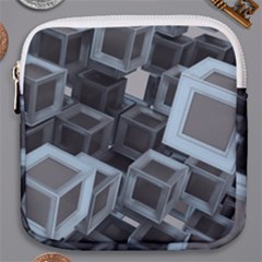 3d Cube Fantasy Square Shape Mini Square Pouch