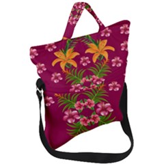 Blossom Yellow Flower Yellow Summer Fold Over Handle Tote Bag