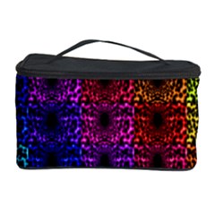 Rainbow Grid Form Abstract Cosmetic Storage by Simbadda