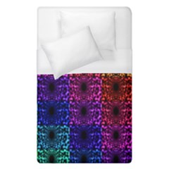 Rainbow Grid Form Abstract Duvet Cover (single Size) by Simbadda