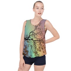 Rainbow Branch Boxer Shorts Bubble Hem Chiffon Tank Top