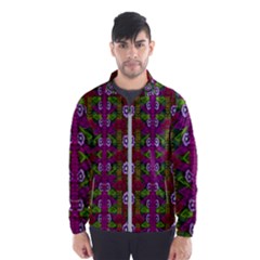 Floral Climbing To The Sky For Ornate Decorative Happiness Windbreaker (men) by pepitasart