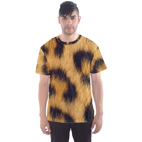 Animal Print Leopard Men s Sports Mesh Tee by NSGLOBALDESIGNS2