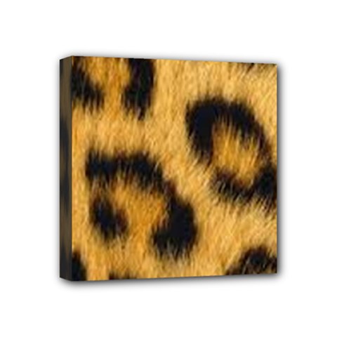 Animal Print Leopard Mini Canvas 4  X 4  (stretched) by NSGLOBALDESIGNS2