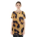 Animal print Leopard Skirt Hem Sports Top View1