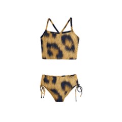 Animal Print Leopard Girls  Tankini Swimsuit by NSGLOBALDESIGNS2