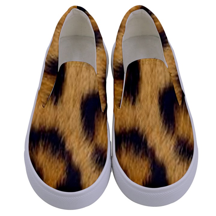 Animal print Leopard Kids  Canvas Slip Ons