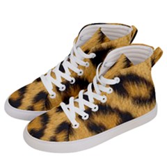 Animal Print Leopard Women s Hi-top Skate Sneakers by NSGLOBALDESIGNS2