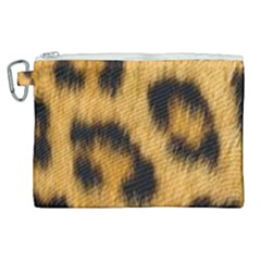 Animal Print Leopard Canvas Cosmetic Bag (xl) by NSGLOBALDESIGNS2