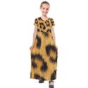 Animal print Leopard Kids  Short Sleeve Maxi Dress View1