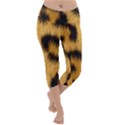 Animal print Leopard Lightweight Velour Capri Yoga Leggings View1