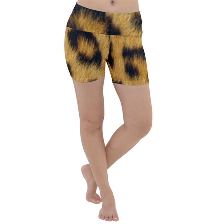 Animal print Leopard Lightweight Velour Yoga Shorts