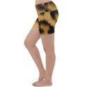 Animal print Leopard Lightweight Velour Yoga Shorts View2