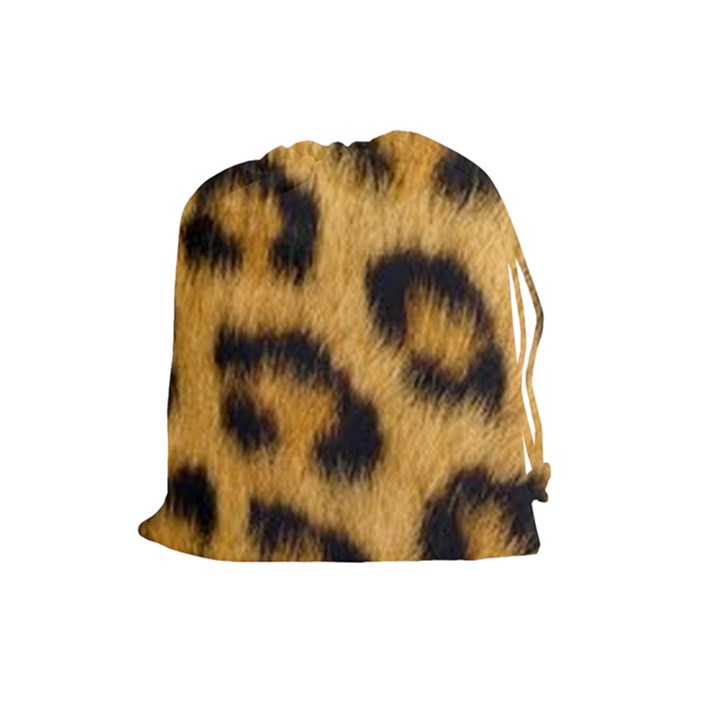 Animal print Leopard Drawstring Pouch (Large)