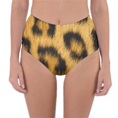 Animal Print Leopard Reversible High-waist Bikini Bottoms by NSGLOBALDESIGNS2