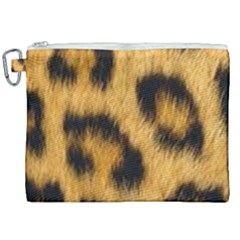 Animal Print Leopard Canvas Cosmetic Bag (xxl) by NSGLOBALDESIGNS2