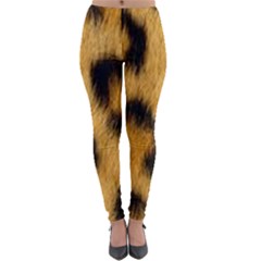 Animal Print Leopard Lightweight Velour Leggings by NSGLOBALDESIGNS2