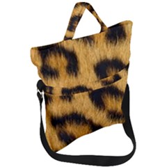 Animal Print Leopard Fold Over Handle Tote Bag