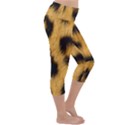 Animal print Leopard Lightweight Velour Capri Yoga Leggings View3