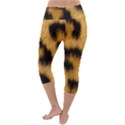 Animal print Leopard Lightweight Velour Capri Yoga Leggings View4