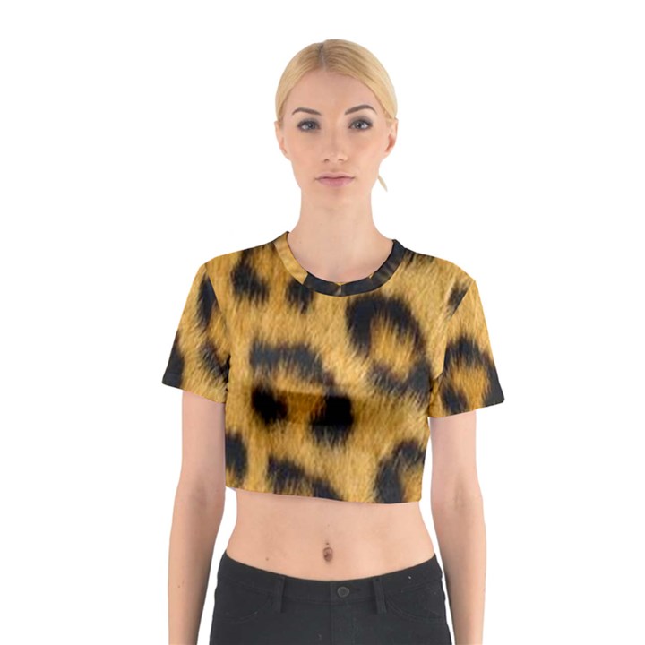 Animal print Leopard Cotton Crop Top