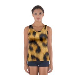 Animal Print Leopard Sport Tank Top  by NSGLOBALDESIGNS2