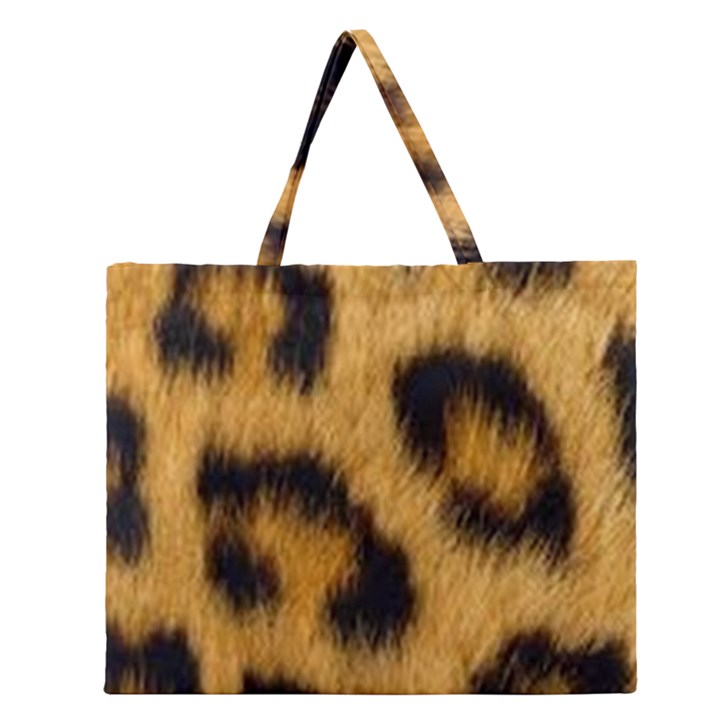 Animal print Zipper Large Tote Bag