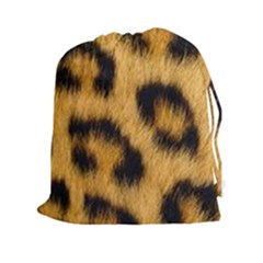 Animal Print Drawstring Pouch (xxl) by NSGLOBALDESIGNS2