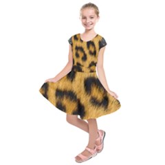 Animal Print Kids  Short Sleeve Dress by NSGLOBALDESIGNS2