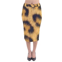 Animal Print Velvet Midi Pencil Skirt by NSGLOBALDESIGNS2