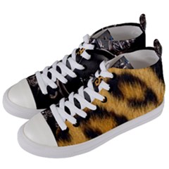 Animal Print Women s Mid-top Canvas Sneakers by NSGLOBALDESIGNS2