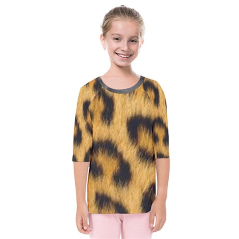 Animal Print 3 Kids  Quarter Sleeve Raglan Tee by NSGLOBALDESIGNS2