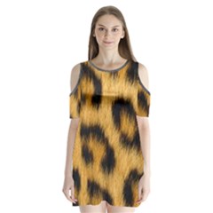 Animal Print 3 Shoulder Cutout Velvet One Piece by NSGLOBALDESIGNS2