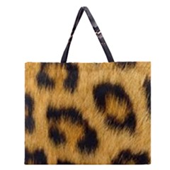 Animal Print 3 Zipper Large Tote Bag by NSGLOBALDESIGNS2