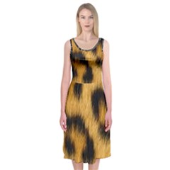 Animal Print 3 Midi Sleeveless Dress by NSGLOBALDESIGNS2