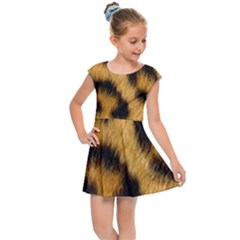 Animal Print 3 Kids Cap Sleeve Dress by NSGLOBALDESIGNS2