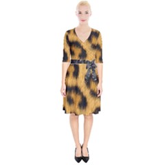 Animal Print 3 Wrap Up Cocktail Dress by NSGLOBALDESIGNS2