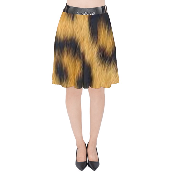 Animal print 3 Velvet High Waist Skirt