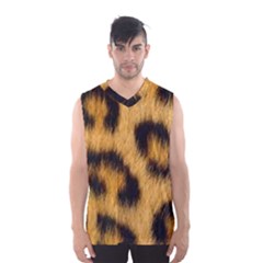 Leopard Print Men s Basketball Tank Top by NSGLOBALDESIGNS2