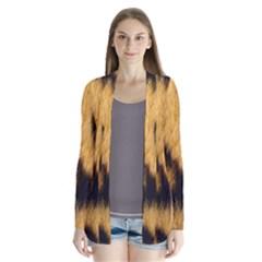 Leopard Print Drape Collar Cardigan by NSGLOBALDESIGNS2