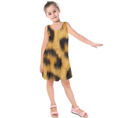 Leopard Print Kids  Sleeveless Dress