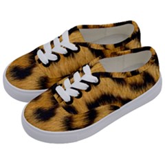 Leopard Print Kids  Classic Low Top Sneakers by NSGLOBALDESIGNS2