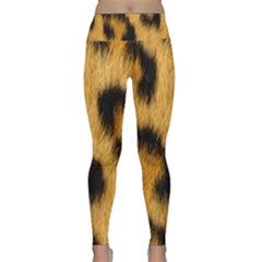 Leopard Print Lightweight Velour Classic Yoga Leggings