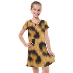 Leopard Print Kids  Cross Web Dress by NSGLOBALDESIGNS2