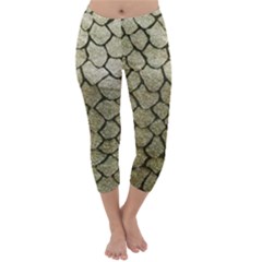 Snake Print Capri Winter Leggings  by NSGLOBALDESIGNS2