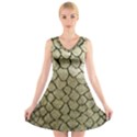 Snake print V-Neck Sleeveless Dress View1